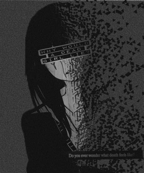 Download Aesthetic Sad Girl Disintegrating Wallpaper
