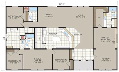 Avalanche 7694b Champion Homes Champion Homes Modular Home Floor