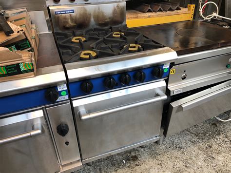 Blue Seal 4 Burner Oven Range Natural Gas Stainless Steelcommercial Used Rational