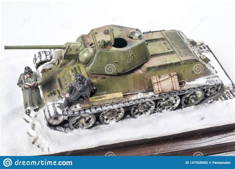 El Tanque Sovi Tico Legendario T En La Guerra En La Segunda Guerra Mundial Diorama De La