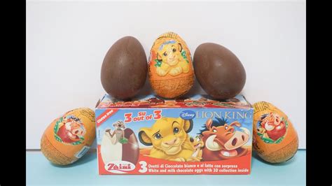 Lion King Surprise Chocolate Eggs ライオンキング チョコエッグ Youtube
