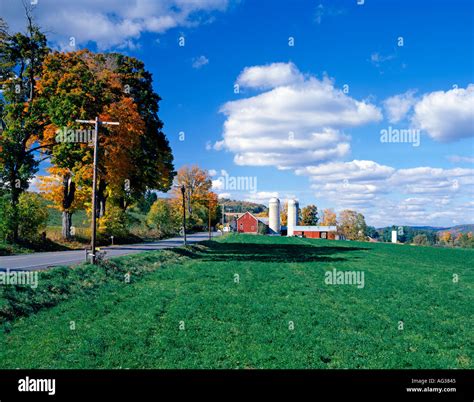 Farm Countryside Near The Village Of Cooperstown New York Usa Stock