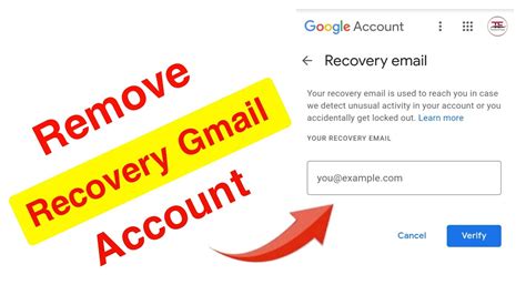 How To Remove Recovery Email From Gmail Account Recovery Gmail Ko