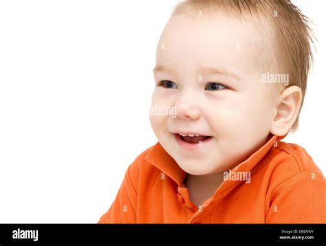 Happy Baby Boy Face Stock Photo Alamy