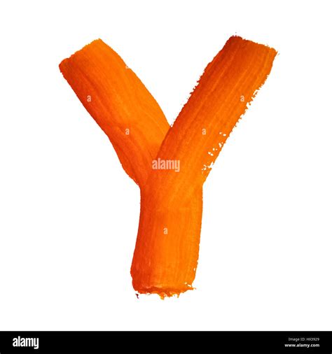 Y Color Letters Isolated Over The White Background Stock Photo Alamy
