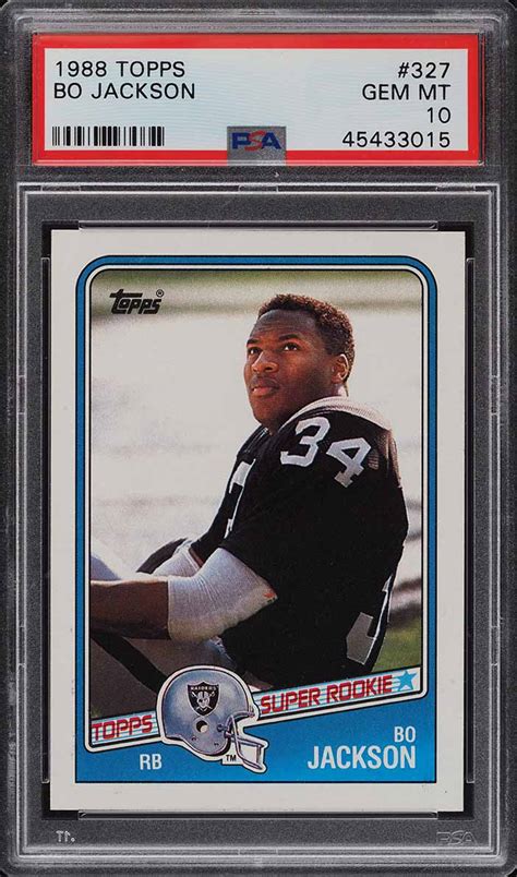 We did not find results for: 1988 Topps Football Bo Jackson ROOKIE RC 327 PSA 10 GEM MINT | Cards Price Guide
