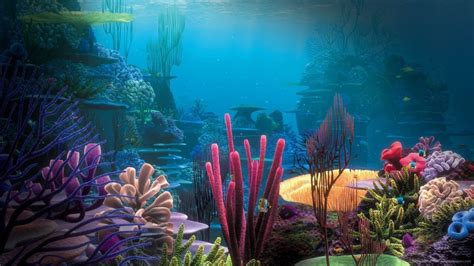 1366×768 Finding Nemo Coral Reef Wallpaper Wallpaper