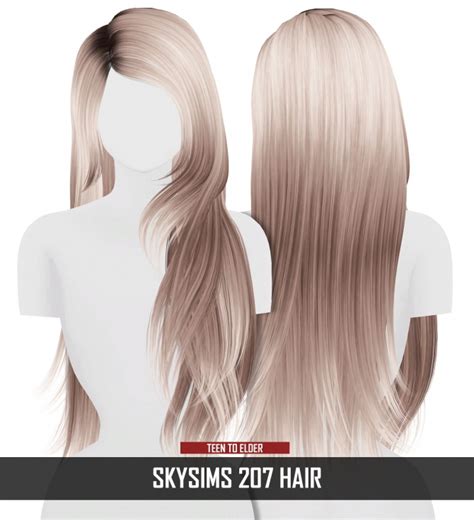 Skysims 207 Hair Mesh Edit At Redheadsims Sims 4 Updates Hot Sex Picture