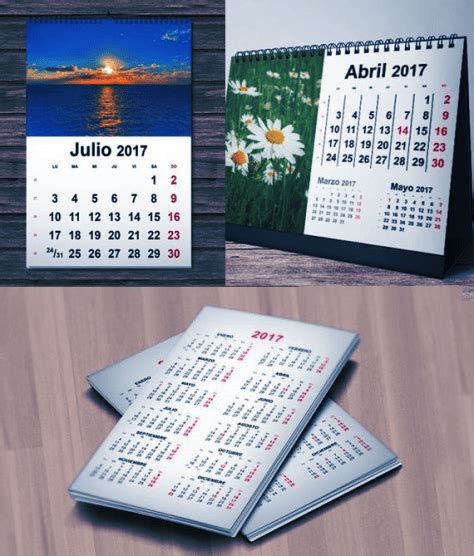 Calendarios 2017 Para Imprimir Gratis Jumabu