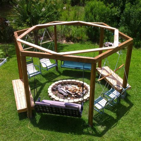 Pin by Possible Decor on Gardening in 2019 | Fire pit swings, Outdoor ...
