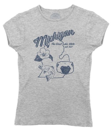 Womens Vintage Michigan State T Shirt Vintage Michigan Michigan