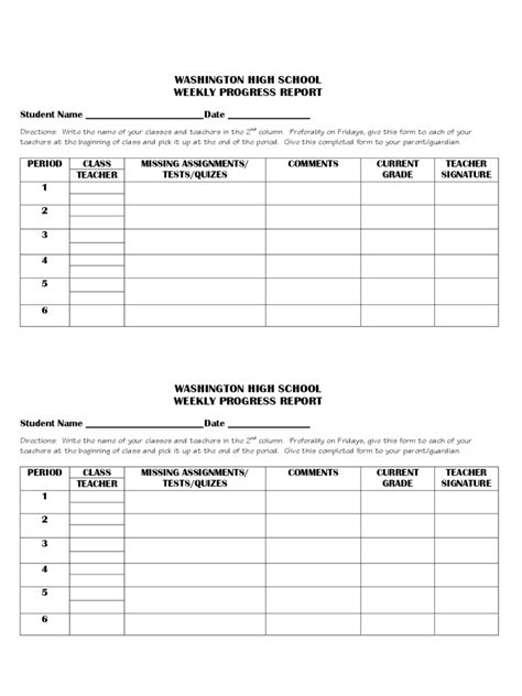 Weekly Progress Report Template 3 Free Templates In Pdf Word Excel
