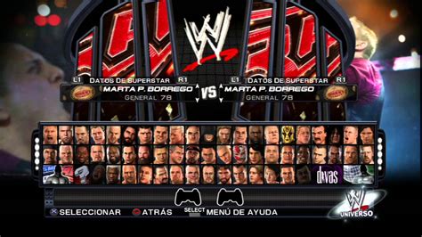 Wwe Smackdown Vs Raw 2011 Screen Selection Roster Youtube
