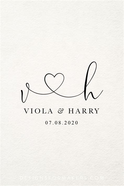 Wedding Logo Monogram Wedding Logo Design Couples Initials Etsy