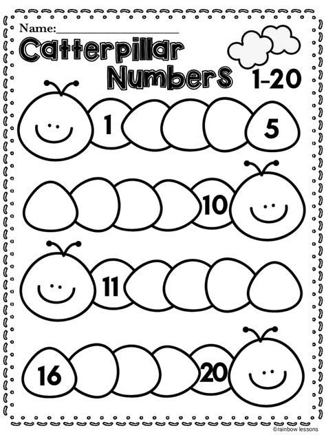 Free Number Worksheets For Kindergarten Printable Kindergarten Worksheets