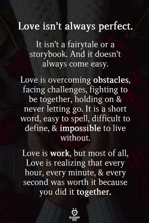 Love isn't always perfect... | Soulmate love quotes, Romantic love ...