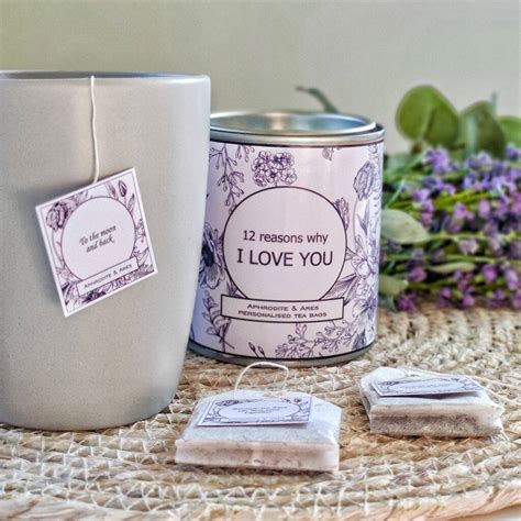 12 Reasons Why I Love You Personalised Tea T Set By Aphrodite And Ares