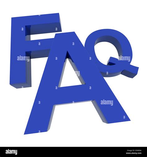 Faq Word In Blue Showing Information Questions And Answers Stock Photo