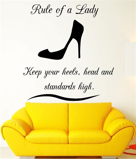 Wall Decal Quote Rule Lady Woman Girl Vinyl Stickers Art Mural In Wall