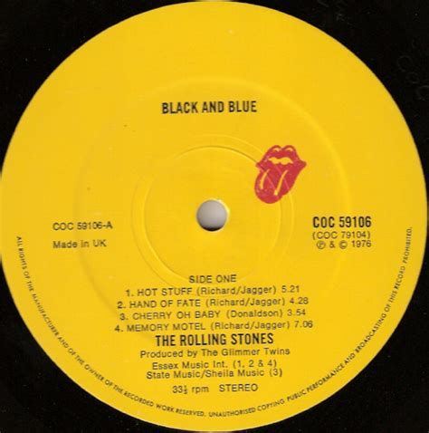 The Rolling Stones Black And Blue Vinyl Lp Lp Record Album