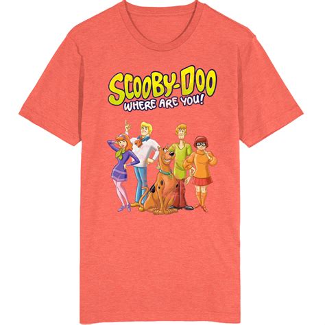 Scooby Doo Where Are You 60s Tv Series Show Worn Look Vintage Unisex T Shirt