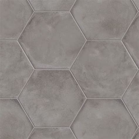 Concrete Hexagonal Tile Texture Seamless 17116