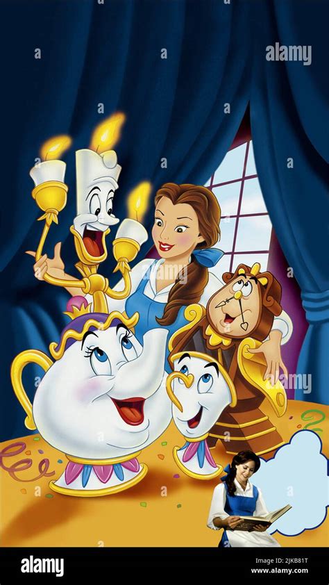 Lumiere Belle Cogsworth Mrs Potts And Chip Film Belles Tale Of