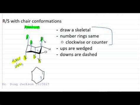 Step 1 assign priority assign a relative priority to each group bonded to the asymmetric carbon. Chiral R and S with Chair Conformers - YouTube