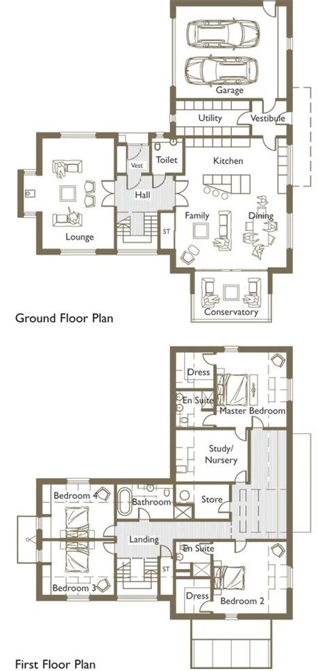 The plan collection strives to offer our customers a variety of modern house plans with different characteristics to match any taste. l-shaped floor plan | L shaped house plans, L shaped house ...
