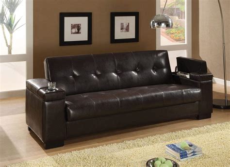 sofa beds faux leather convertible sofa sleeper