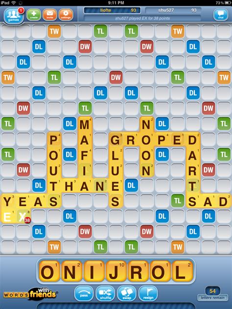 Words With Friend Hd Update Brings Shuffle Imore