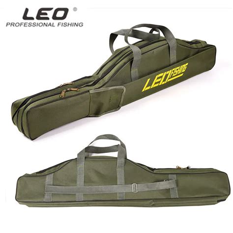Leo Professional Double Layer Canvas Fishing Bag 100cm 150cm Portable