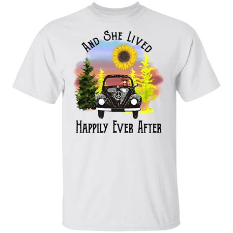 And She Lived Happily Ever After Volkswagen Beetle T Shirt Custom
