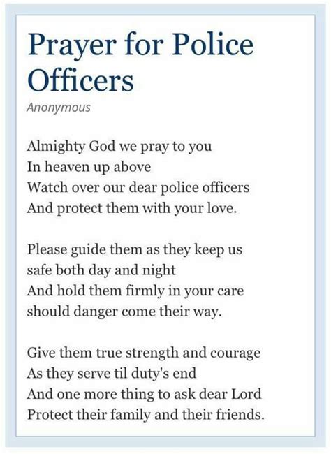 Prayer For Police Officers Law Enforcement And Firefighters Salute