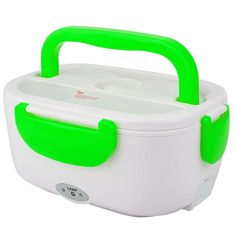 It can hold 4 or 5 full size (2″ deep) chafing dish food pans. Portable Lunch Box Food Container Car Electric Heating ...