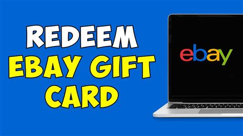 How To Redeem EBay Gift Card Use An EBay Gift Card For Purchases YouTube