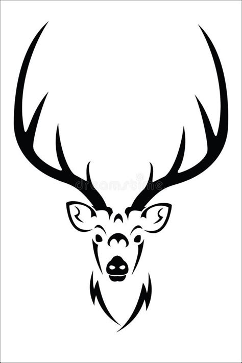 Símbolo dos cervos ilustração do vetor Ilustração de pele 53169563