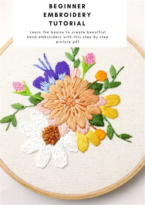 How To Embroider Basic Hand Embroidery Stitches Step By Step Photo