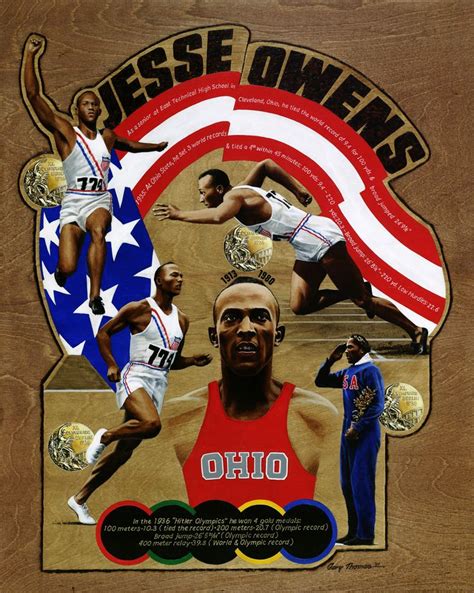 Jesse Owens Olympic Records Captain America