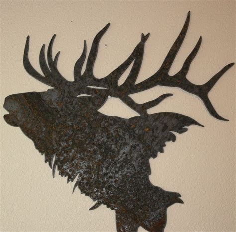Majestic Elk Silhouette By Fttdesign On Etsy 6500 Metal Tree Wall