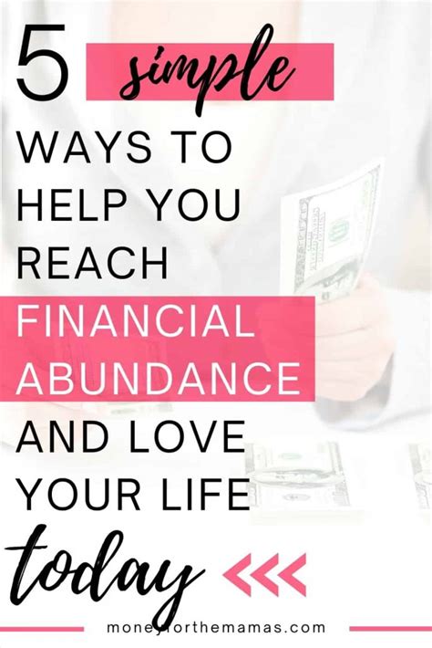 5 Simple Ways To Help You Reach Financial Abundance Mftm