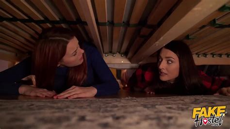 fake hostel halloween special stuck under a bed 2 starring charlie red and katy rose xnxx
