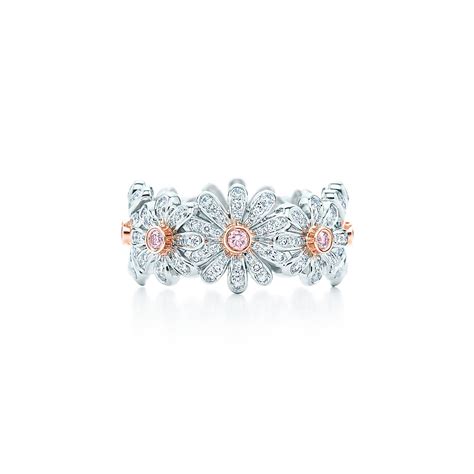 Tiffany And Co Schlumberger® Daisy Ring With White And Fancy Pink