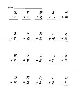 Printable touchmath number line here are some tools we use in. Touchpoint Math Addition Worksheets Digits 1-5 Only by spedteacher119