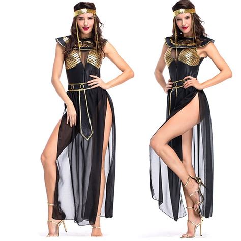 sexy hot see through egyptian royal cleopatra costume ancient egypt queen dress adult women