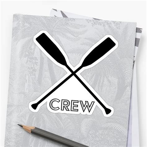 Rowing Crew Sticker By Kudostees Redbubble