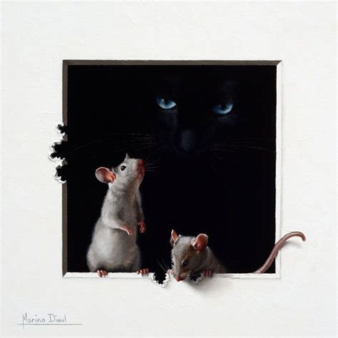 Image Result For Marina Dieul Mouse Artist Cat Art Cat Painting Art