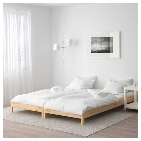 Ikea furniture and home accessories are practical, well designed and affordable. UTÅKER Stackable bed with 2 mattresses, pine, Meistervik, Twin - IKEA in 2020 | Ikea twin bed ...