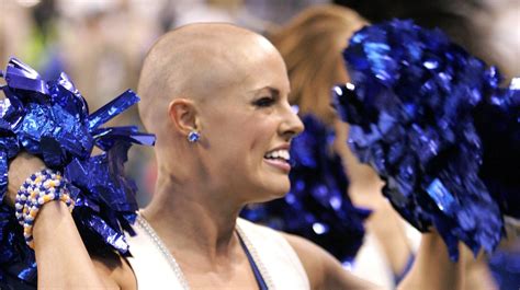 Colts Bald Cheerleader Cheerleaders Shave Heads For Coach Pagano Leukemia Awareness