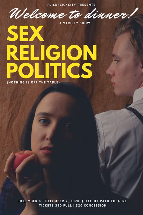 sex religion politics — flight path theatre